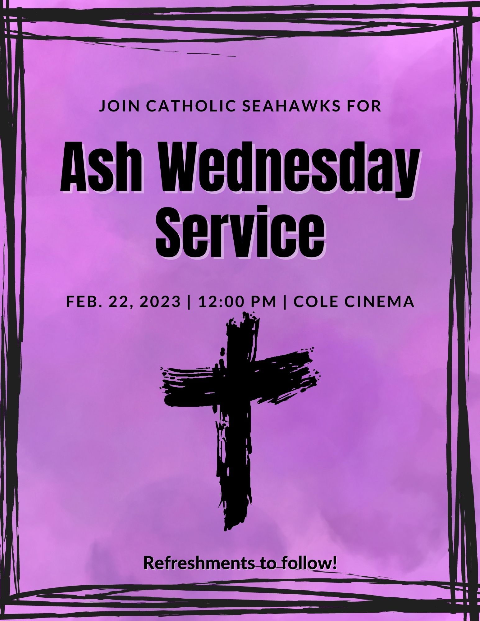 2/22 Ash Wednesday Ecumenical Service St. Marys College of Maryland